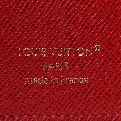 Louis Vuitton Damier Ebene Victorine Wallet Red 6 of 6