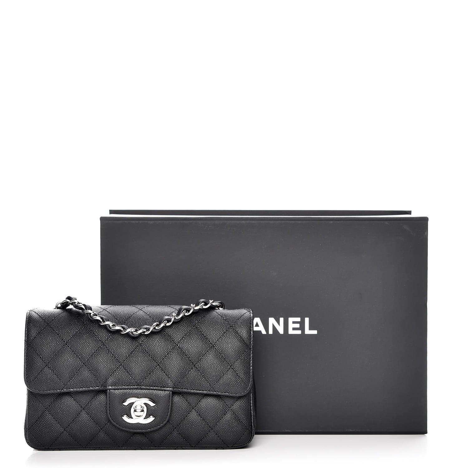 Chanel Caviar Quilted Mini Rectangular Flap Black 8 of 8