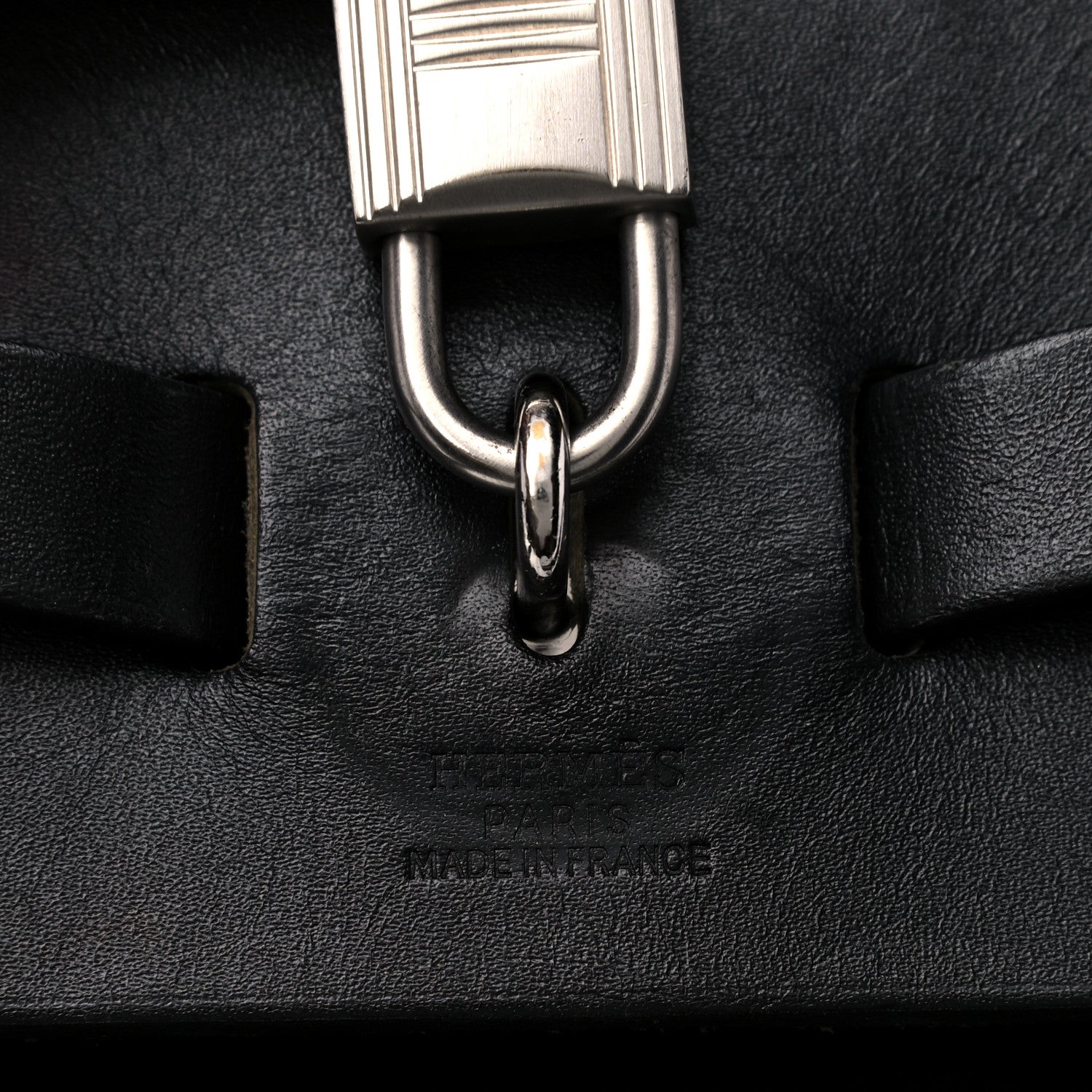 Hermes Toile Vache Calfskin Herbag 39 MM Backpack Black 6 of 13