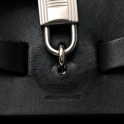 Hermes Toile Vache Calfskin Herbag 39 MM Backpack Black 6 of 13