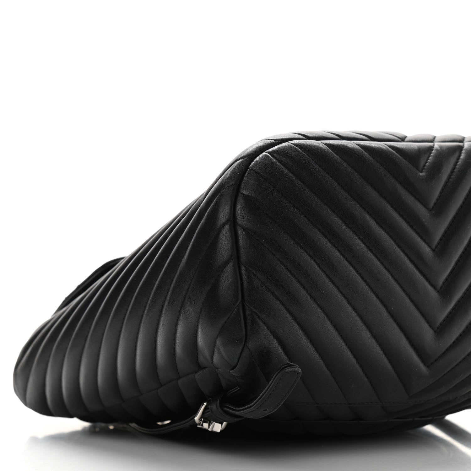 Chanel Calfskin Chevron Quilted Large Urban Spirit Backpack Black 9 of 10