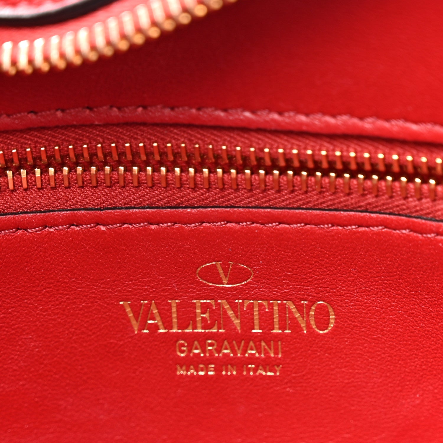 Valentino Garavani Calfskin Stud Sign Zip Hobo Rosso Valentino 6 of 12