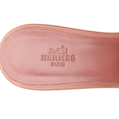Hermes Nappa Oasis Sandals 38 Rouge Blush 14 of 20