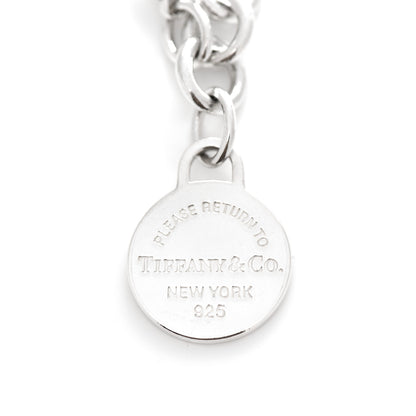Tiffany Sterling Silver Return to Tiffany Round Tag Charm Bracelet 3 of 4