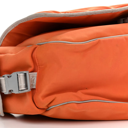 Chanel Nylon Quilted Sport CC Messenger Orange 14 of 15