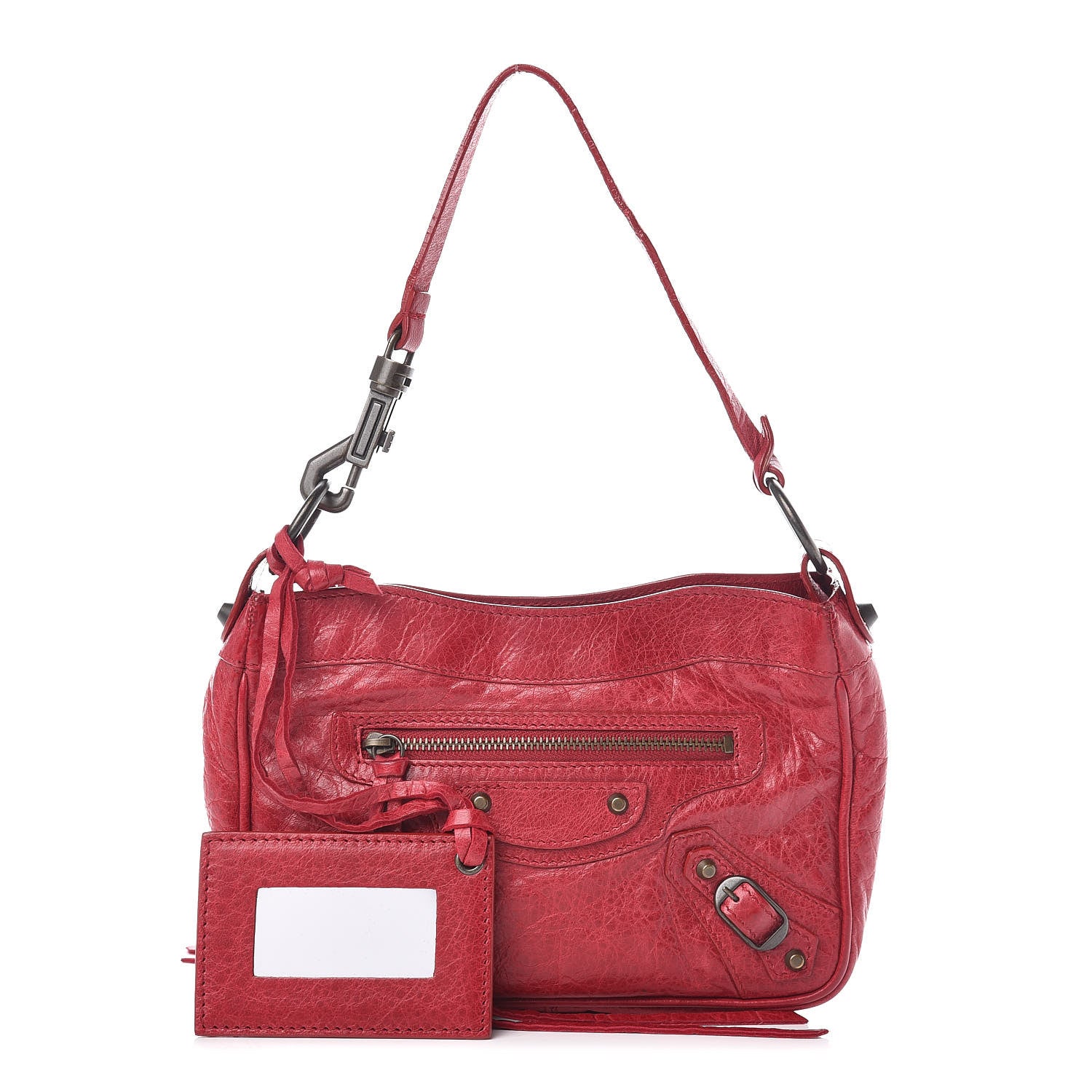 Balenciaga Agneau Classic Hardware Shoulder Bag Rubisse 1 of 9