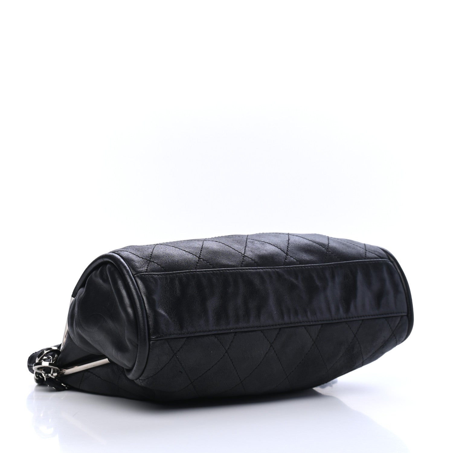 Chanel Lambskin Stitched Medium Ultimate Soft Tote Black 3 of 6