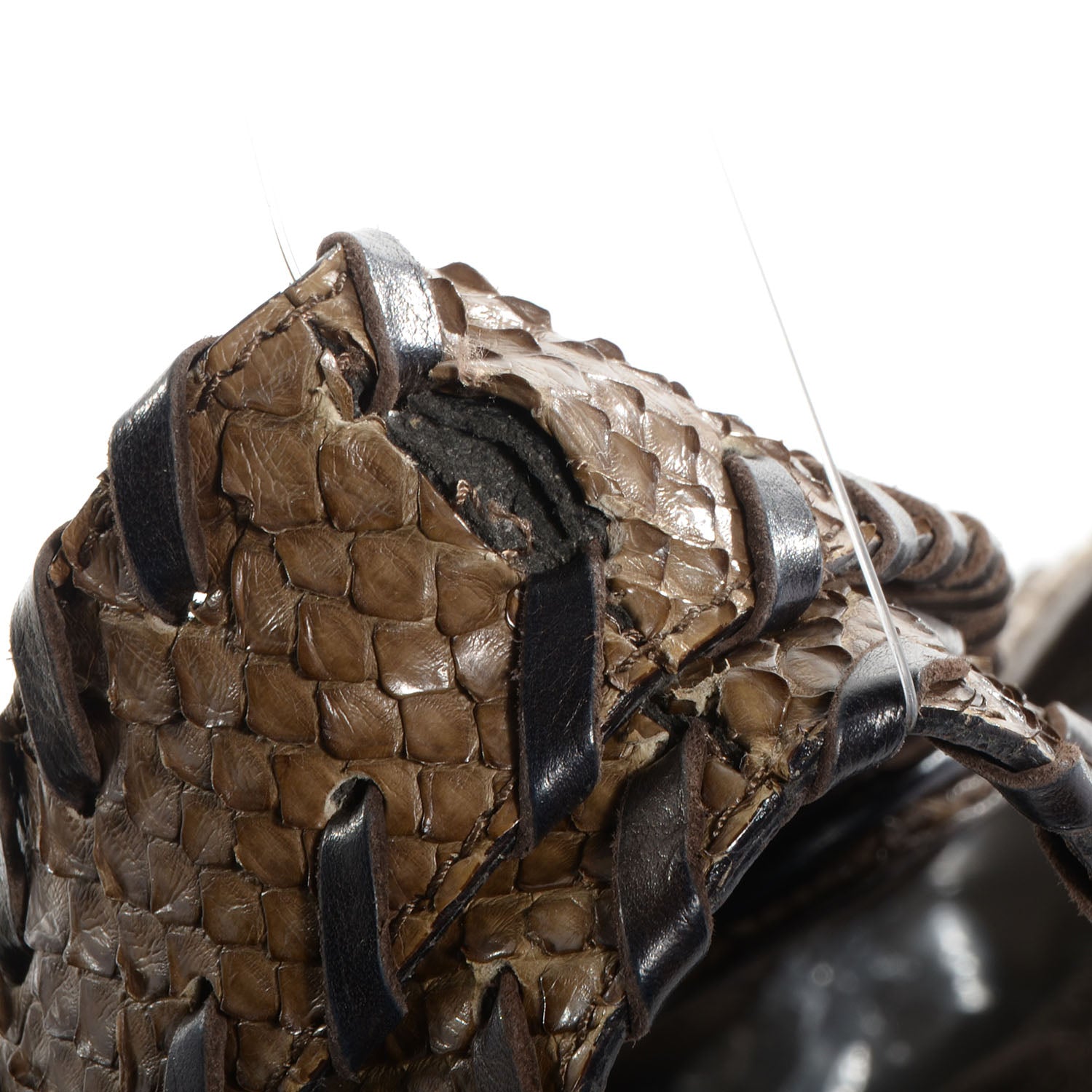 Chloe Python Silverado Shoulder Bag Dark Brown 4 of 11