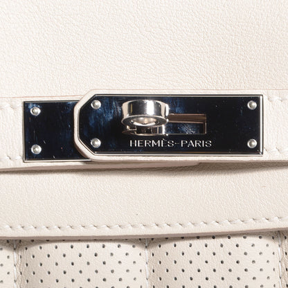 Hermes Veau Swift Perforated Mini Sac Berline Craie Gris Perle 18 of 19