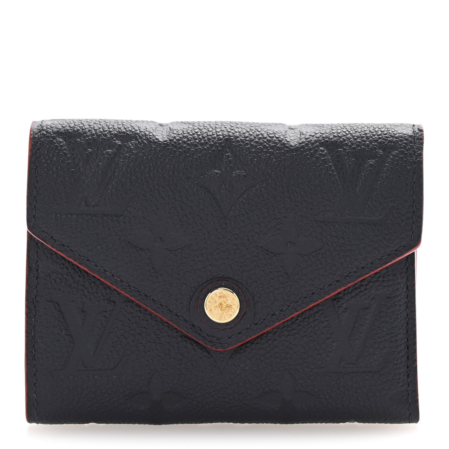 Empreinte Victorine Wallet Marine Rouge