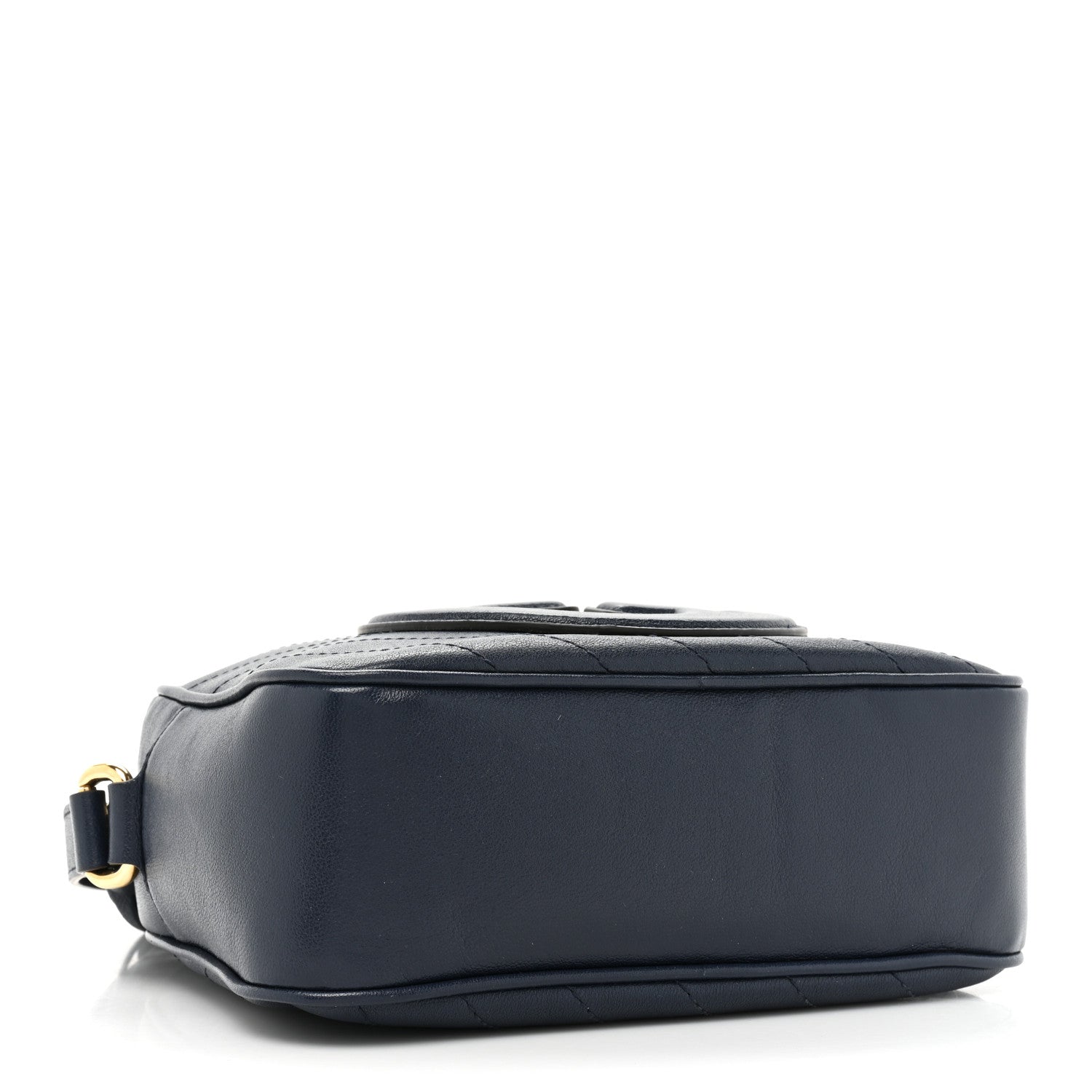 Gucci Sakai Be Green Calfskin Diagonal Stitched Small Blondie Shoulder Bag Blue Agata 4 of 9