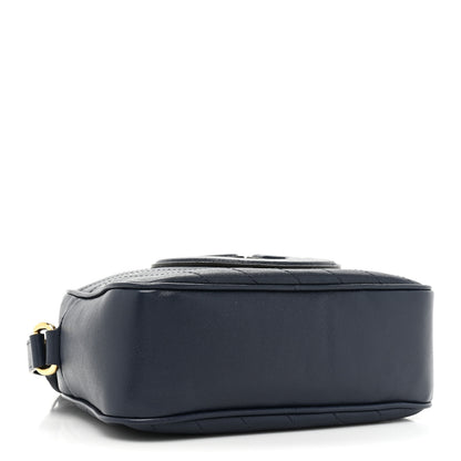 Gucci Sakai Be Green Calfskin Diagonal Stitched Small Blondie Shoulder Bag Blue Agata 4 of 9