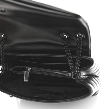 Saint Laurent Calfskin Y Quilted Monogram Small Loulou Chain Satchel Black 5 of 11