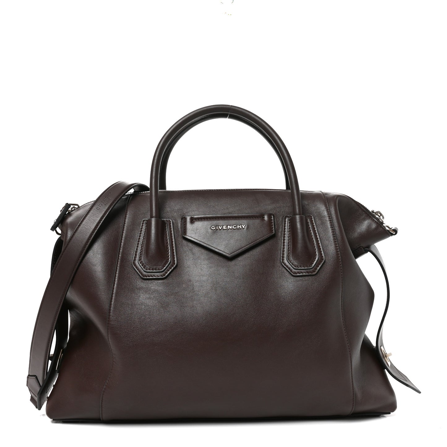 Smooth Calfskin Medium Soft Antigona Aubergine
