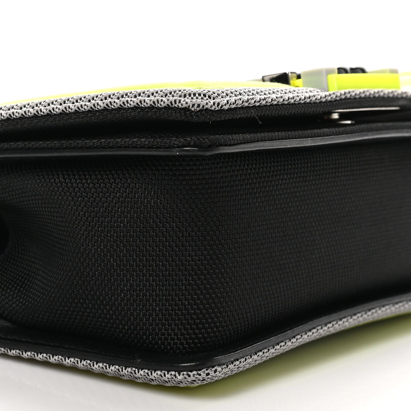 Canvas Quilted Small Fluo Boy Flap Black Grey Yellow