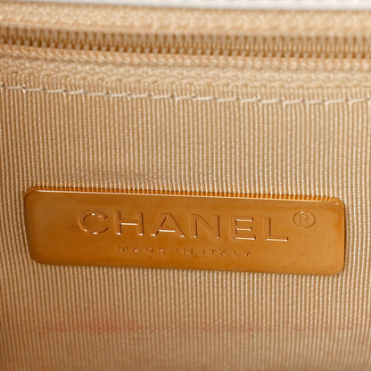 Chanel Goatskin Quilted Medium Chanel 19 Flap White 5 of 9