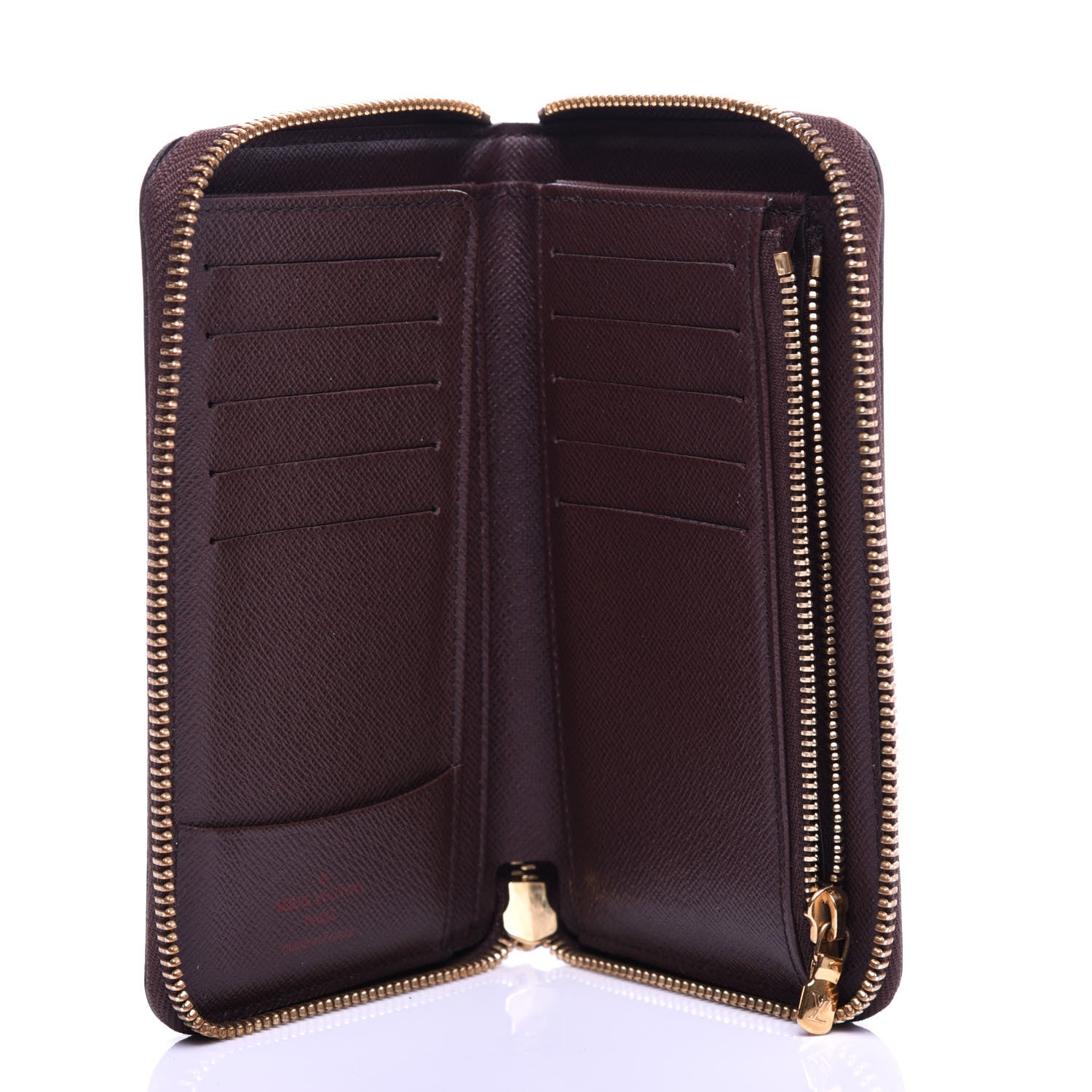 Louis Vuitton Damier Ebene Zippy Compact Wallet 5 of 9