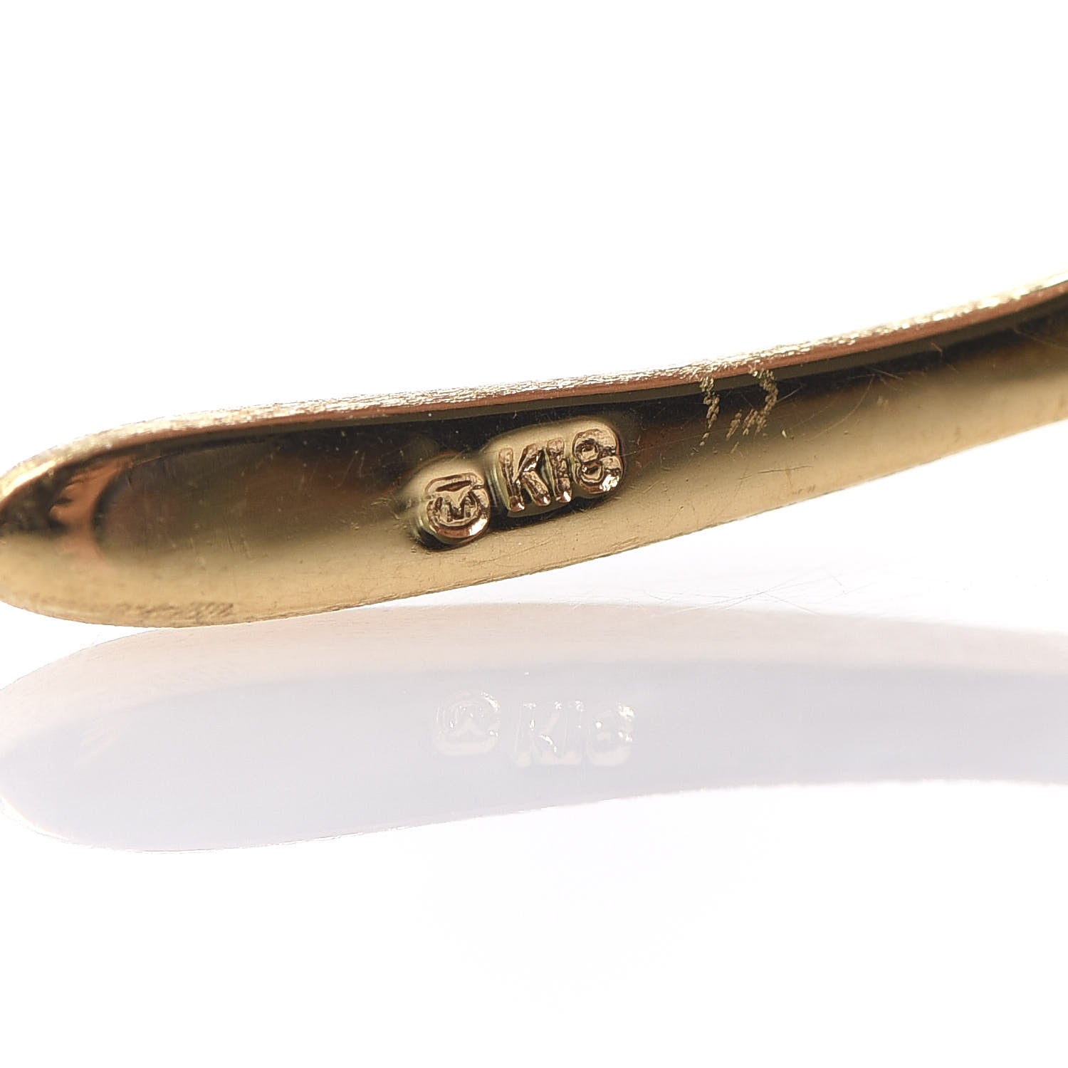 Mikimoto 18K Yellow Gold Akoya Pearl 7mm Leaf Brooch 3 of 3