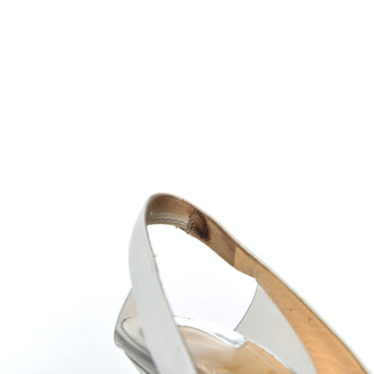 Christian Louboutin Patent Suede Calfskin Air Chance 100 Pumps 35.5 White 10 of 13