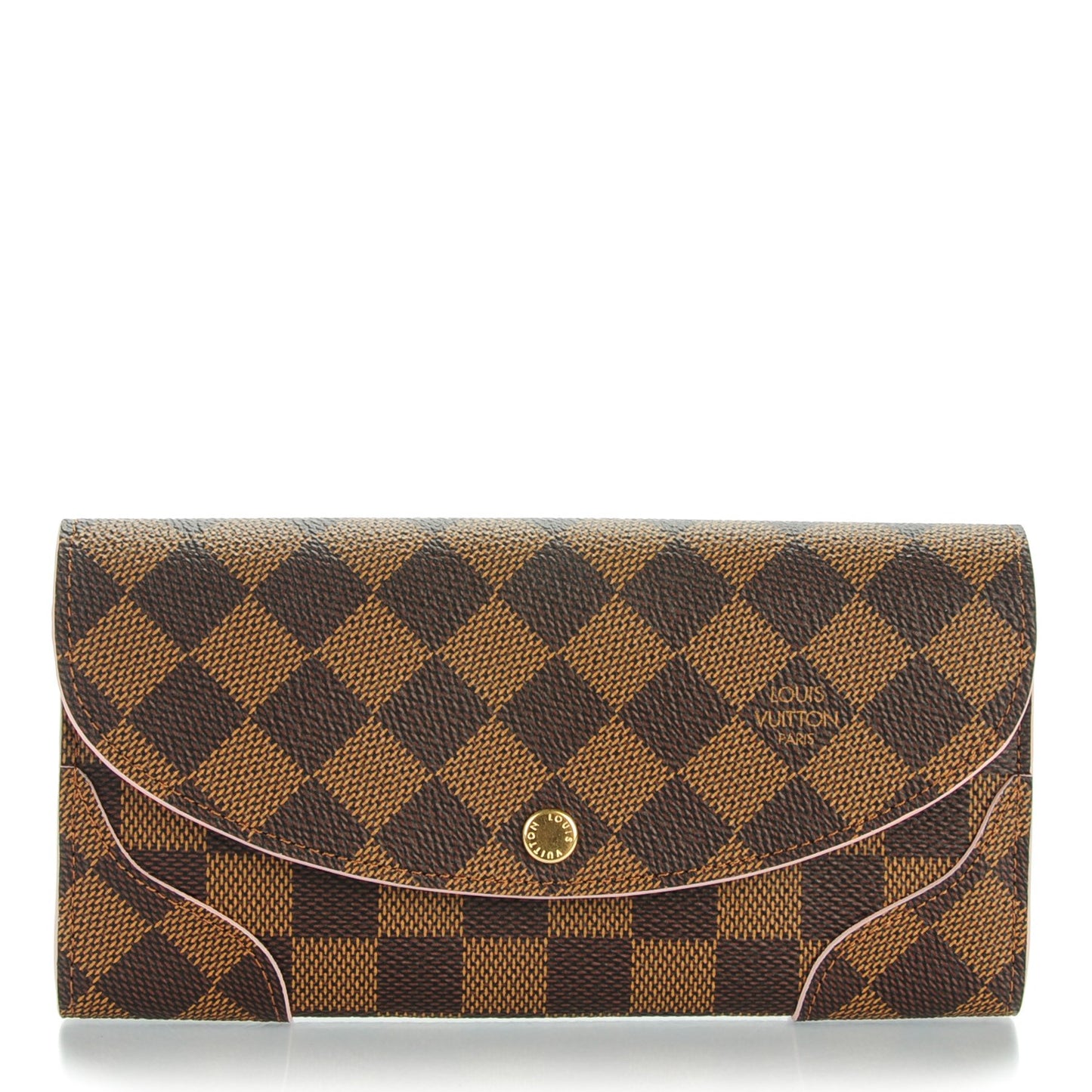 Damier Ebene Caissa Wallet Rose Ballerine