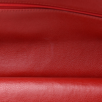 Chanel Caviar Quilted Maxi Double Flap Red 17 of 21