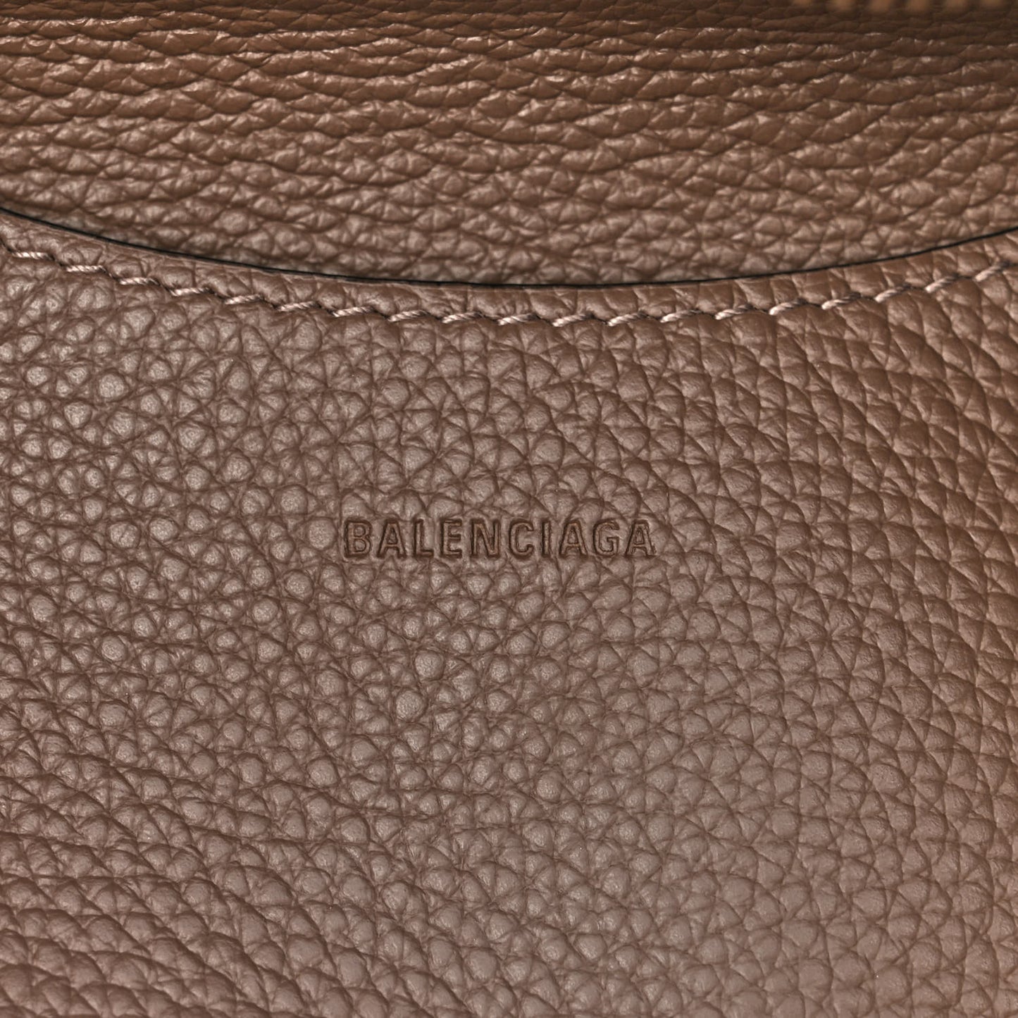 Grained Calfskin Silver Hardware Neo Classic City Mink Grey