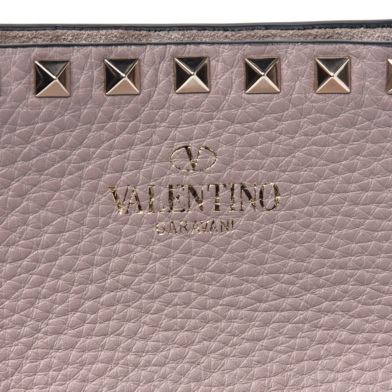 Valentino Garavani Grained Calfskin Rockstud Shoulder Tote Poudre 13 of 13
