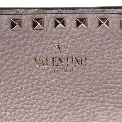 Valentino Garavani Grained Calfskin Rockstud Shoulder Tote Poudre 13 of 13