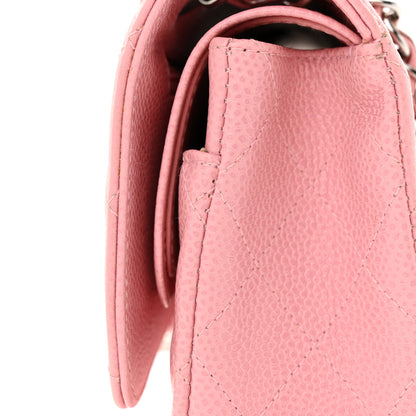 Chanel Caviar Quilted Medium Double Flap Pink 14 of 15
