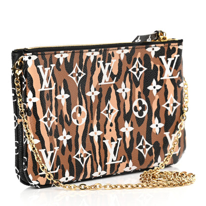 Louis Vuitton Monogram Giant Jungle Pochette Double Zip Black 2 of 11