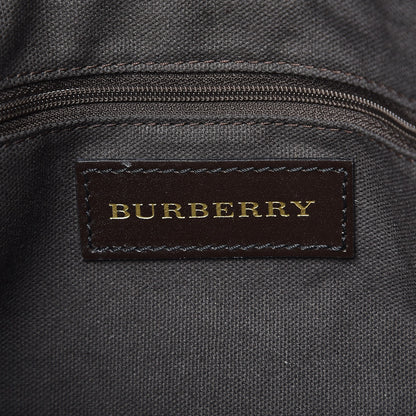 Burberry Haymarket Check Medium Golderton Tote Chocolate 8 of 10