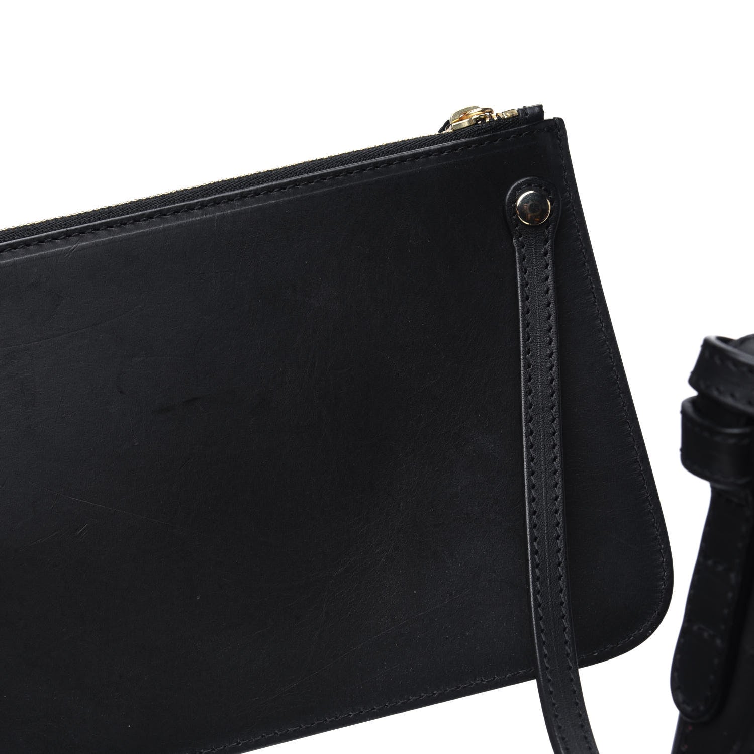 Mansur Gavriel Vegetable Tanned Calfskin Bucket Bag Black Flamma 30 of 35