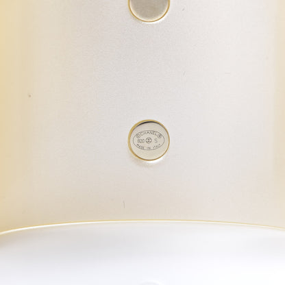 Chanel Resin Crystal Pearl April In Paris CC Cuff Beige 4 of 5