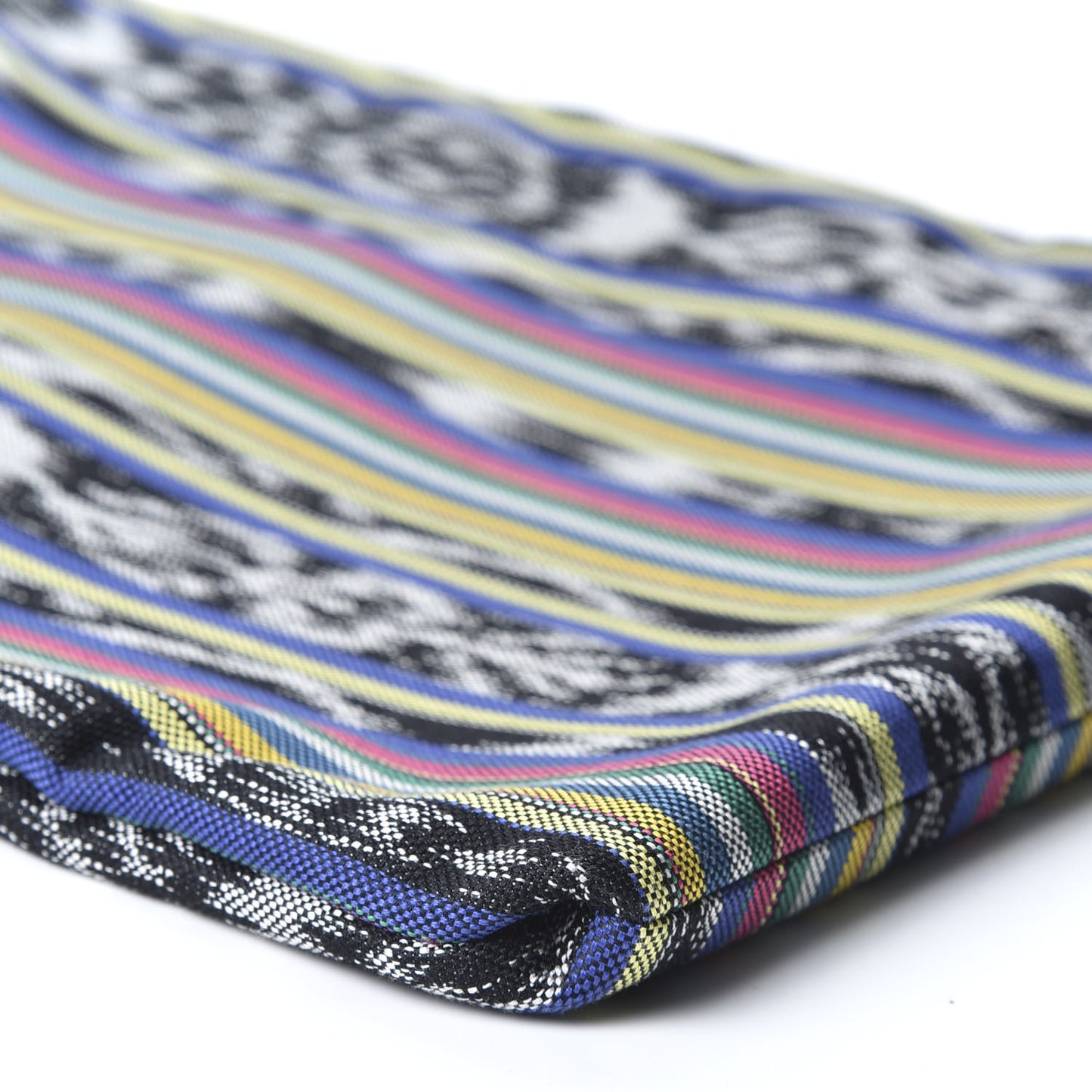 Canvas Ikat Antibe Flat Shopping Tote Multicolor
