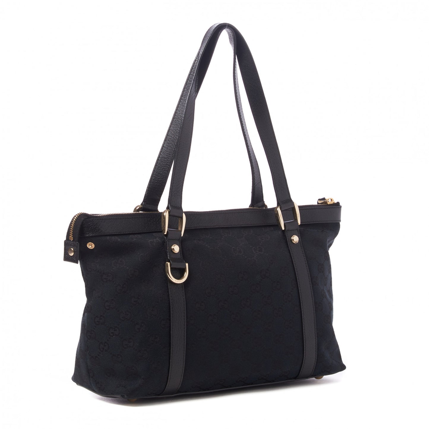 Monogram Medium Abbey Tote Black