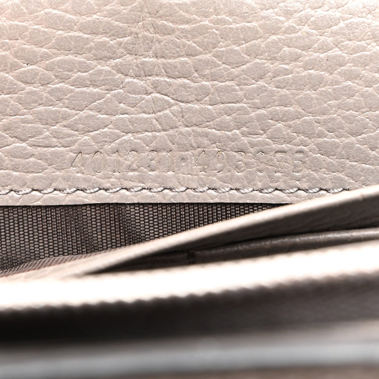 Gucci Dollar Calfskin Crystal Mini Dionysus Chain Wallet Dusty Grey Black Diamond 6 of 9