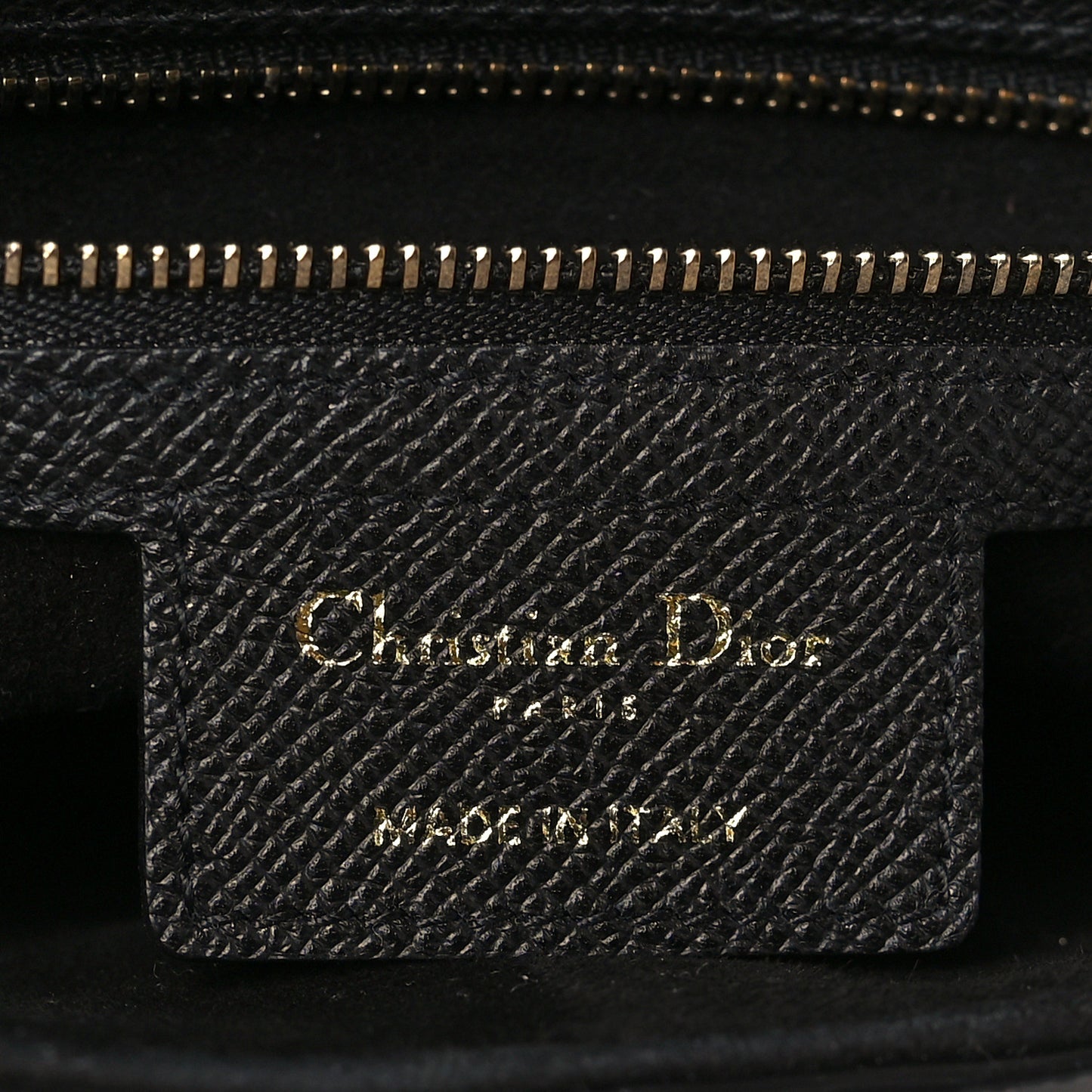 Grained Calfskin Saddle Bag Black