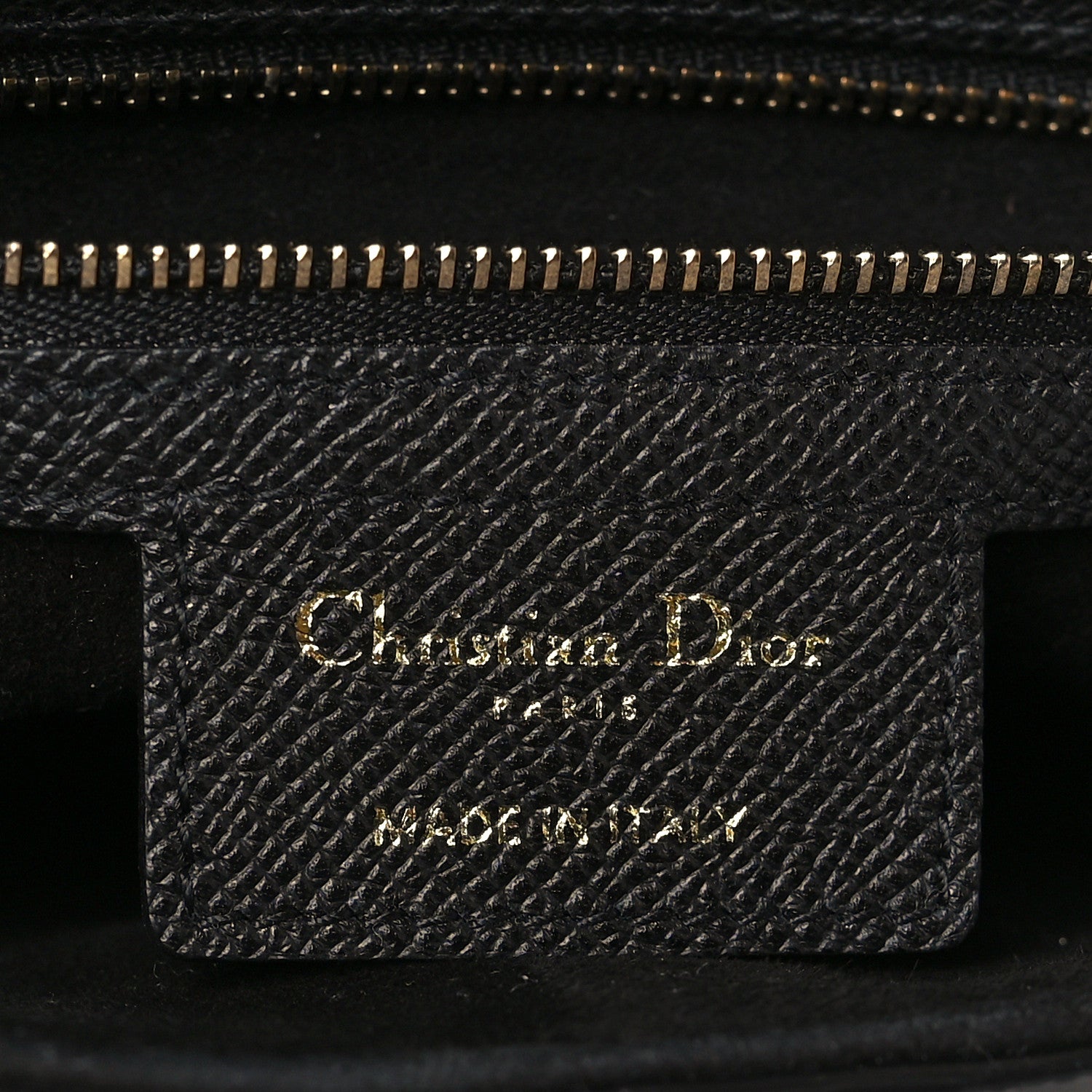 Christian Dior Grained Calfskin Saddle Bag Black 6 of 8