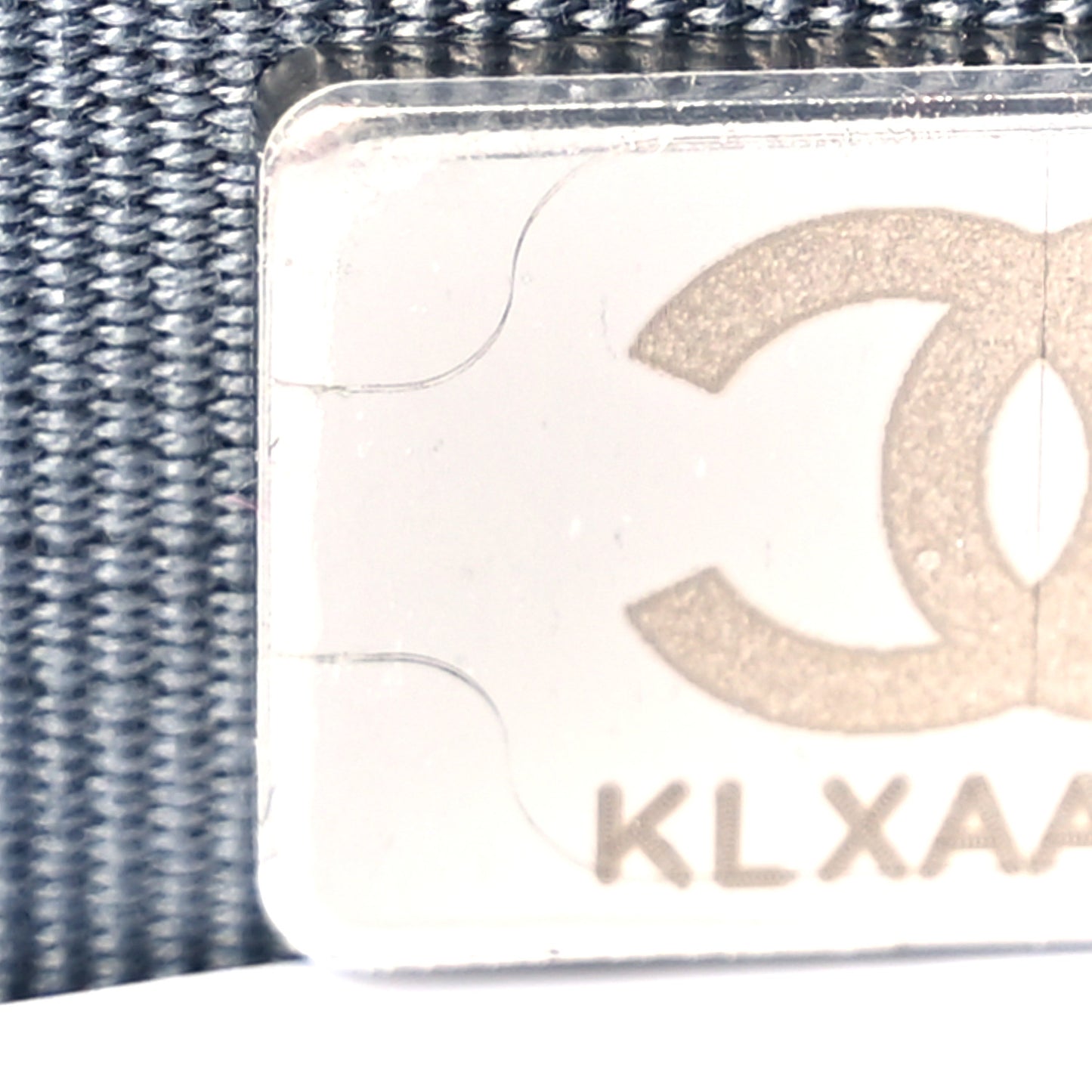 Iridescent Caviar Camellia Quilted Wallet on Chain WOC Dark Blue