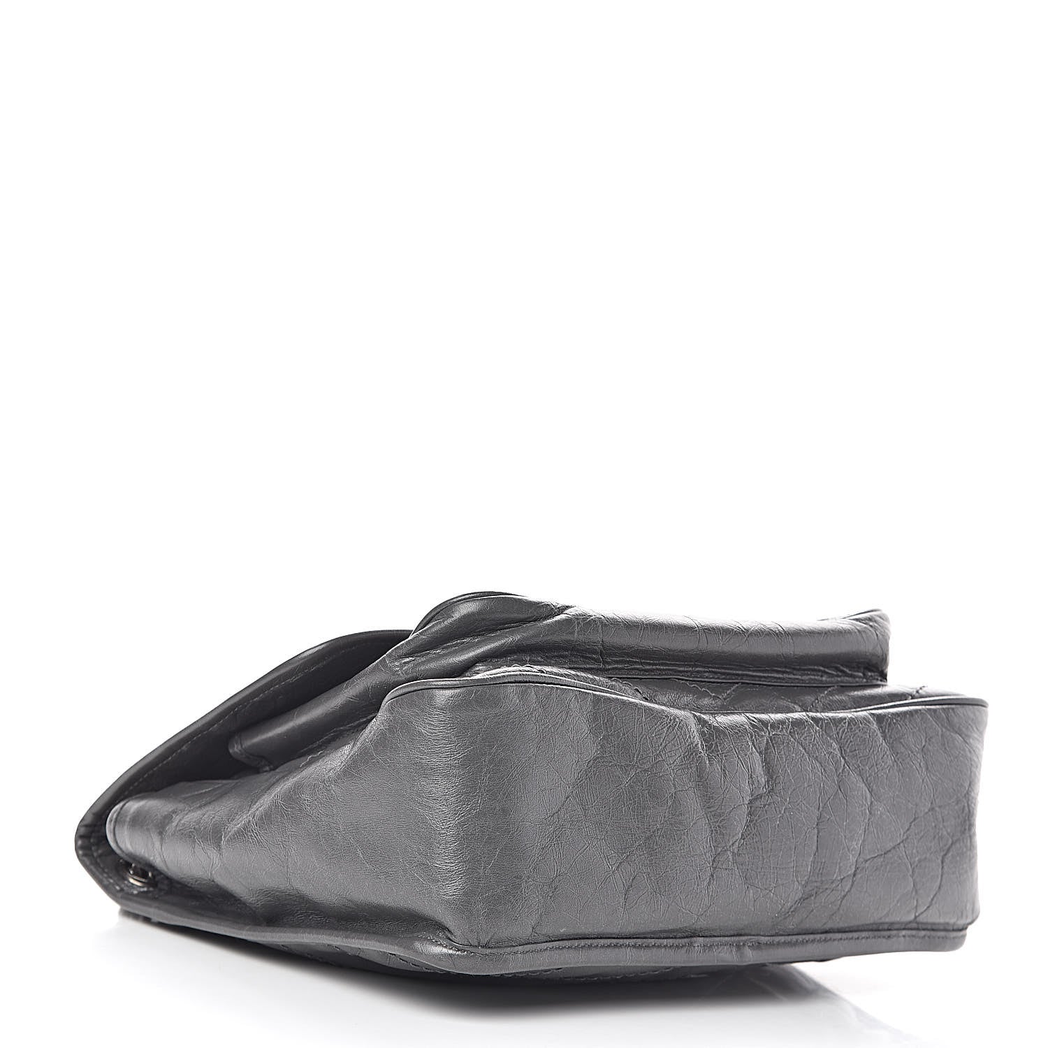 Saint Laurent Crinkled Calfskin Matelasse Monogram Medium Niki Chain Satchel Fog 4 of 10