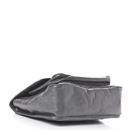 Saint Laurent Crinkled Calfskin Matelasse Monogram Medium Niki Chain Satchel Fog 4 of 10