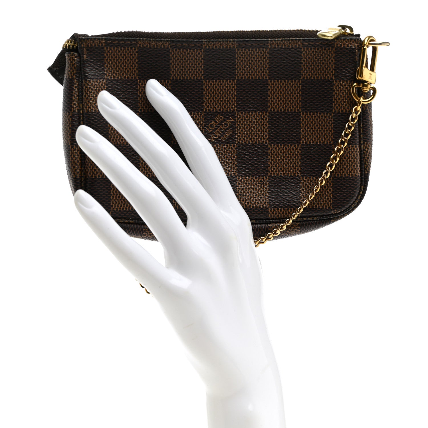 Louis Vuitton Damier Ebene Mini Pochette Accessories 2 of 7