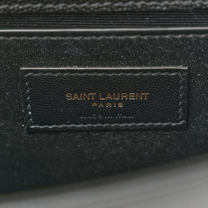 Saint Laurent Grain De Poudre Small Monogram Kate Satchel Black 6 of 10