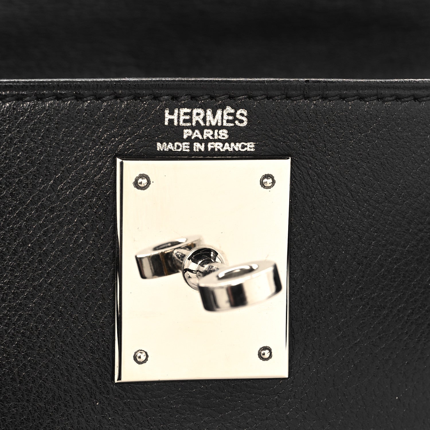 Hermes Evergrain Kelly Retourne 28 Black 6 of 11
