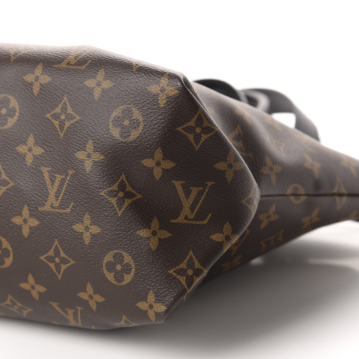 Louis Vuitton Monogram Flower Zipped Tote MM Black 7 of 10
