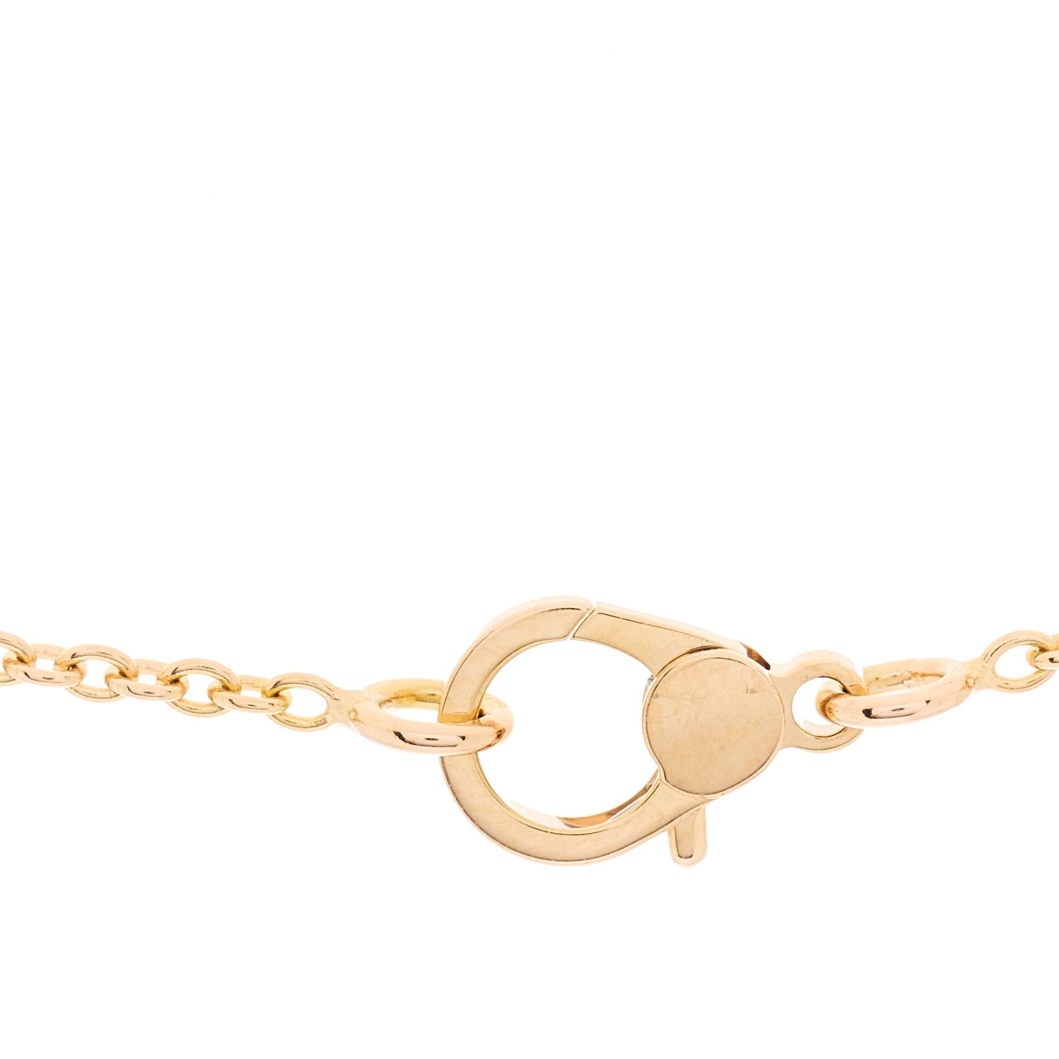 Hermes 18K Rose Gold Diamond Finesse Pendant Necklace 4 of 4