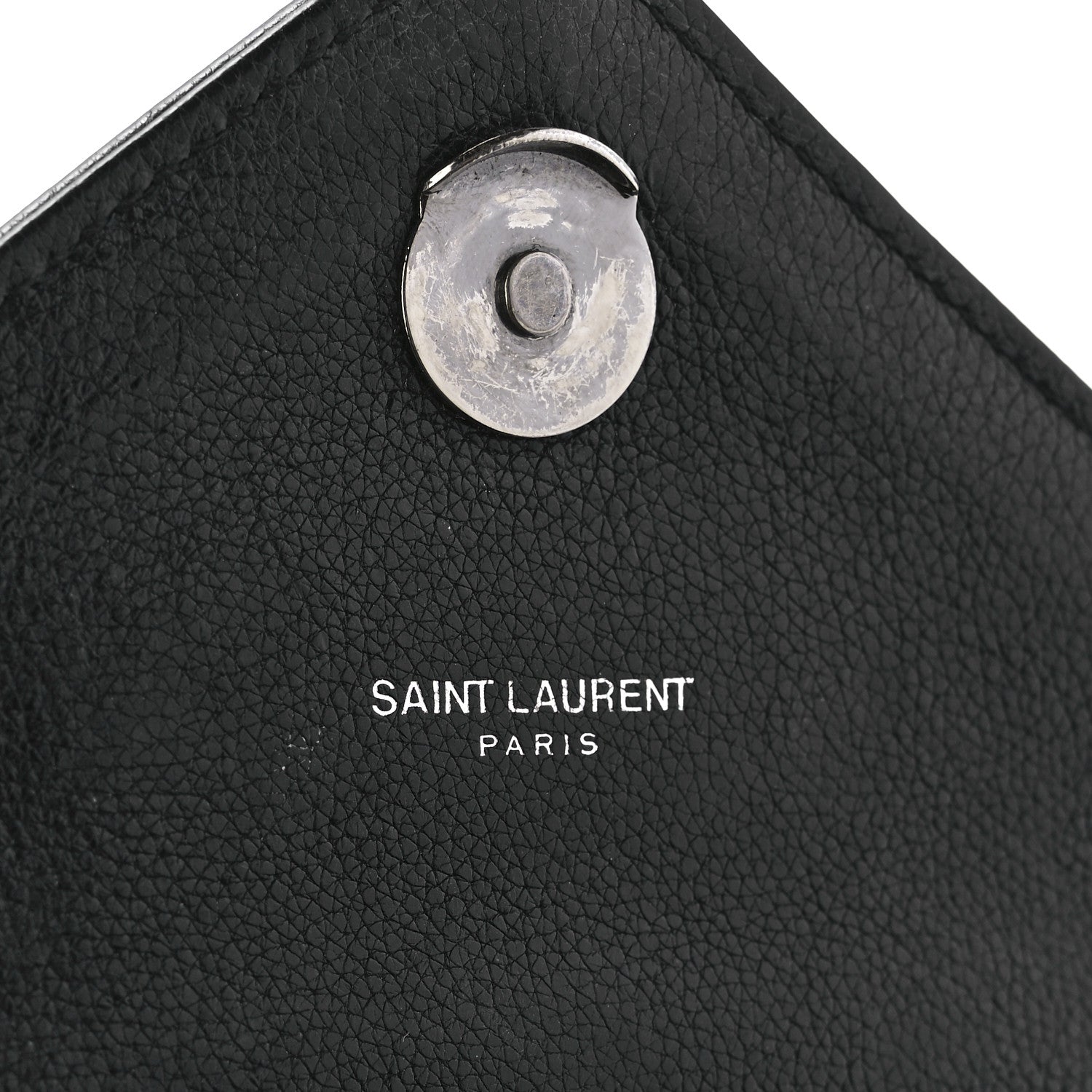Saint Laurent Sheepskin Tri-Quilt Monogram Medium College Bag Black 6 of 12