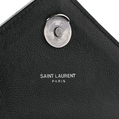 Saint Laurent Sheepskin Tri-Quilt Monogram Medium College Bag Black 6 of 12