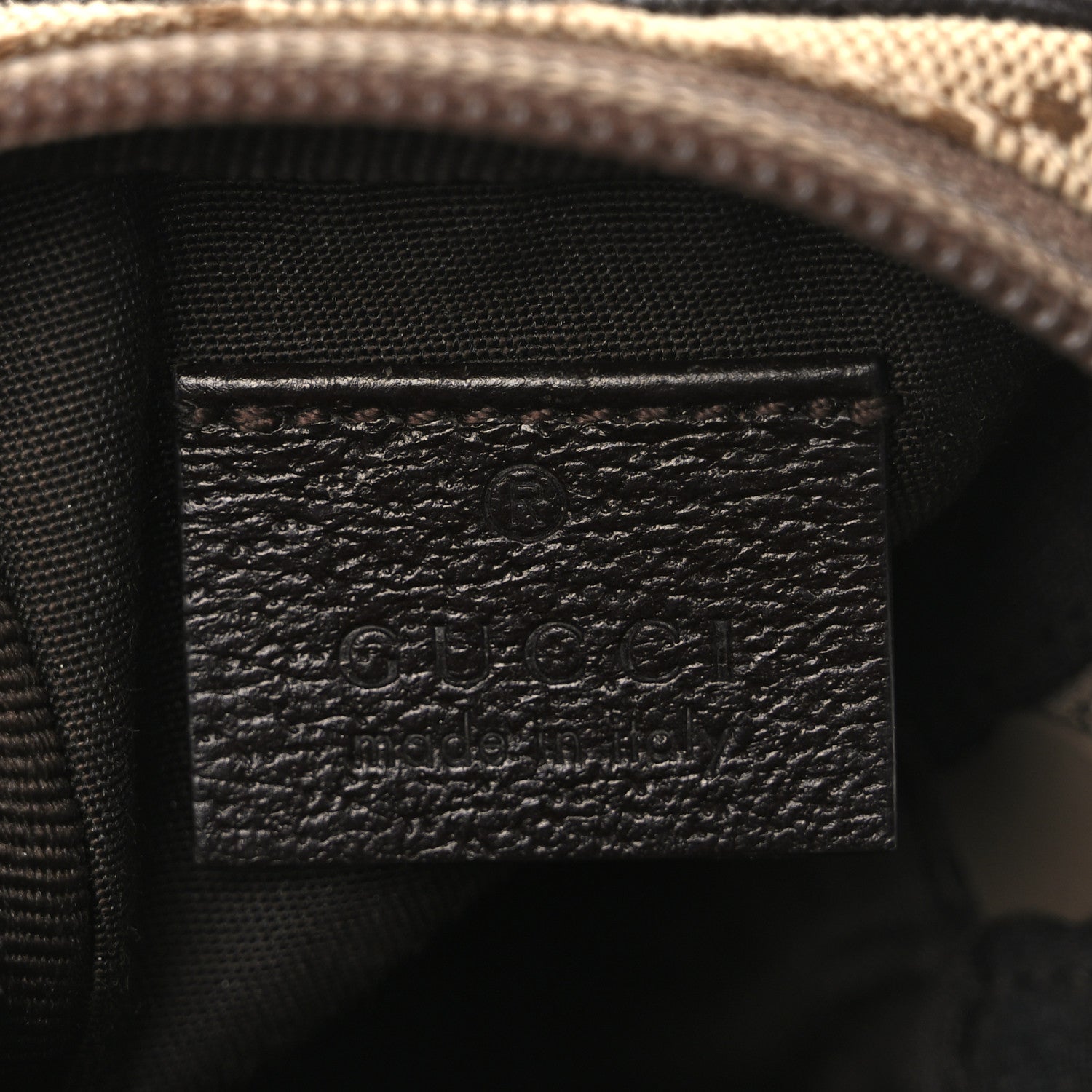 Gucci Monogram Mini Zip Pouch Beige 6 of 7