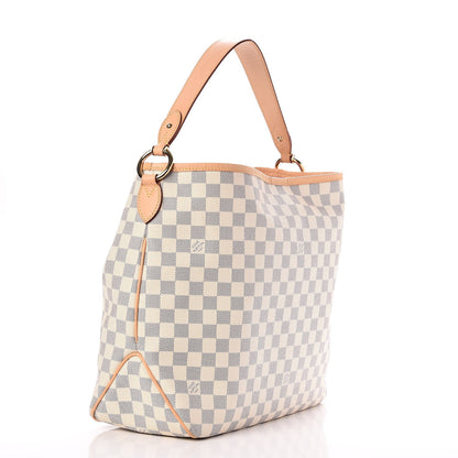 Louis Vuitton Damier Azur Delightful MM Rose Ballerine 3 of 7